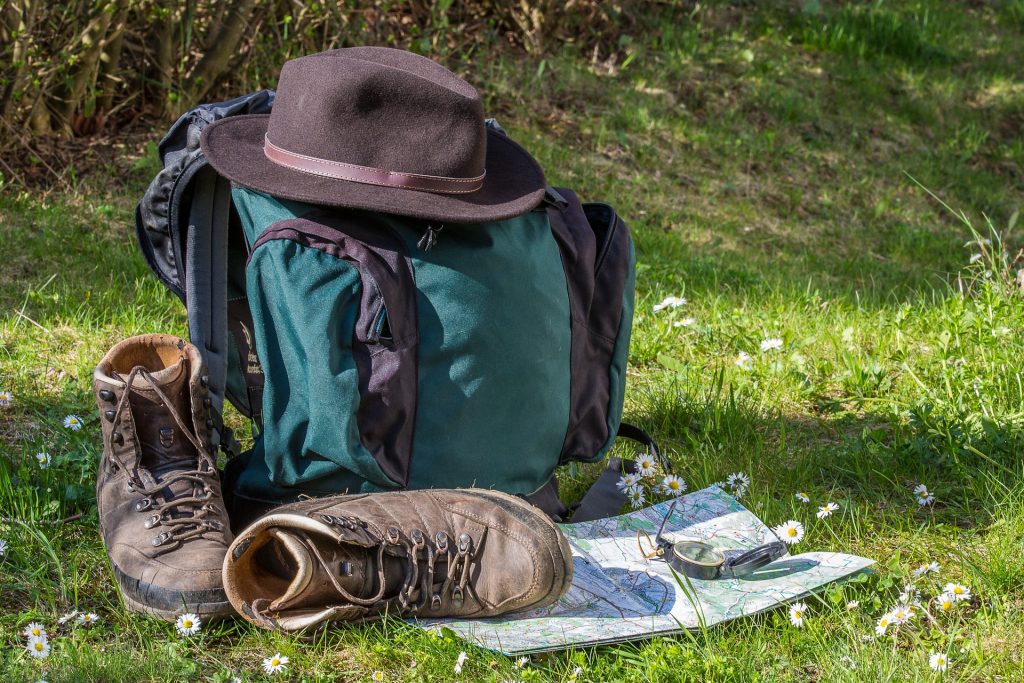 Hikers with backpacks