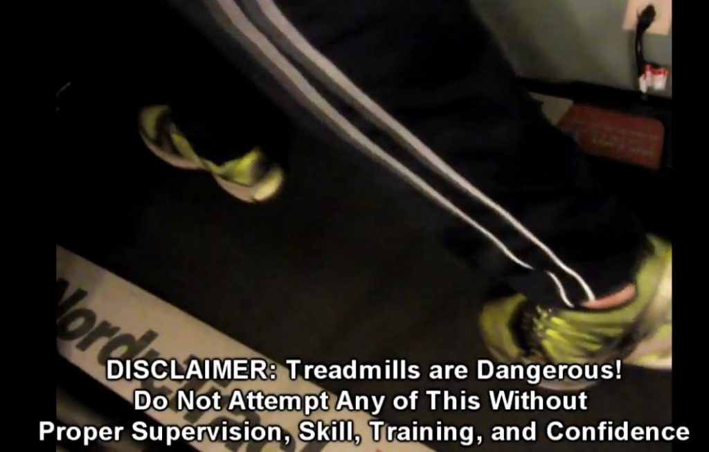 Treadmill safety display